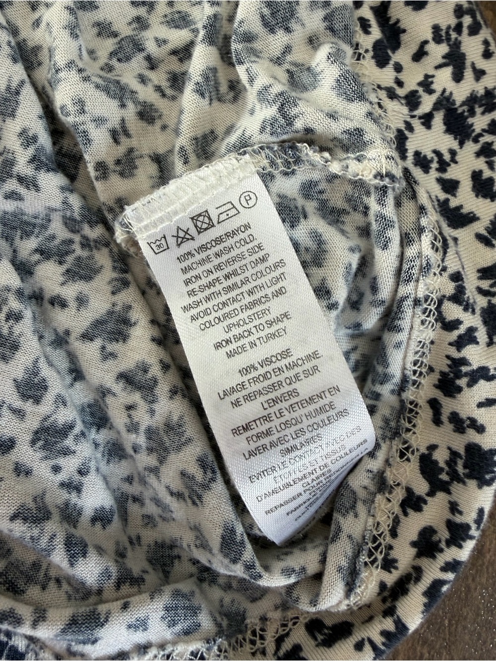 French Connection Sleeveless Printed V-Neck Women’s Dress - Black & White - Picture 4 of 6